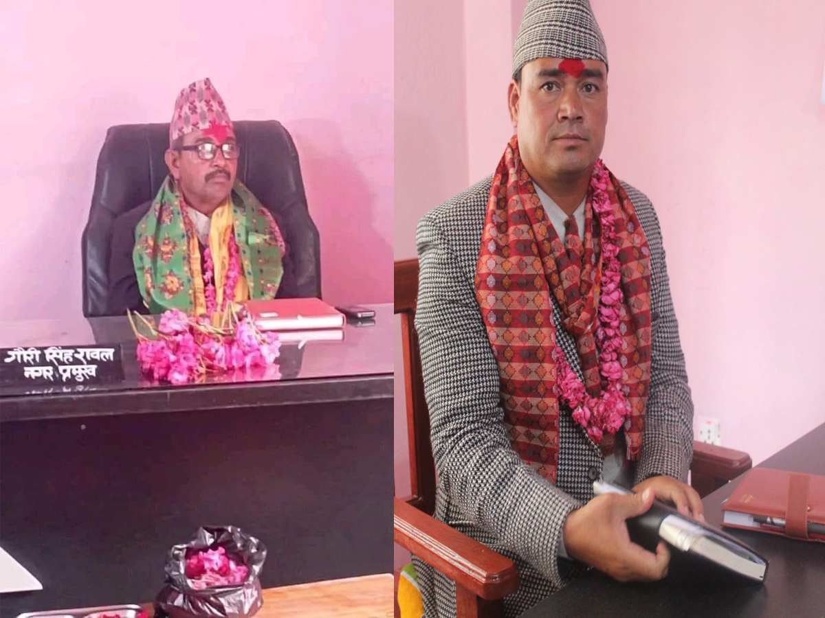 बैतडीको पाटनका मेयर र उपमेयरले पदभार ग्रहण गरे 